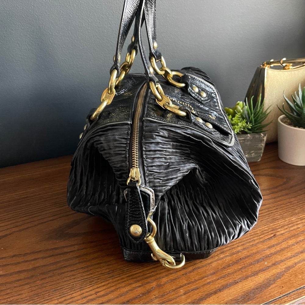 Beautiful COACH Black and Gold Accessories Canvas Purse - Picture 5 of 10